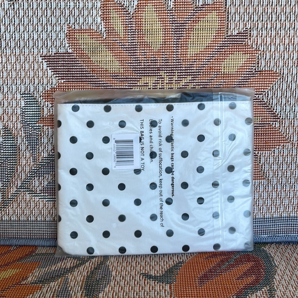 Kate Spade Large Canvas Polka Dot Zip Pouch - Picture 14 of 16